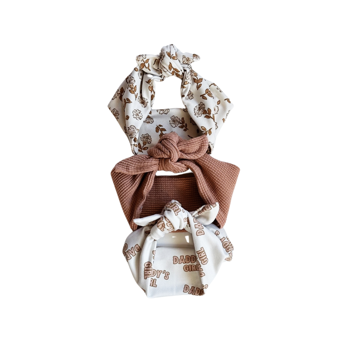 Babe Knotted Headband | Rose Waffle