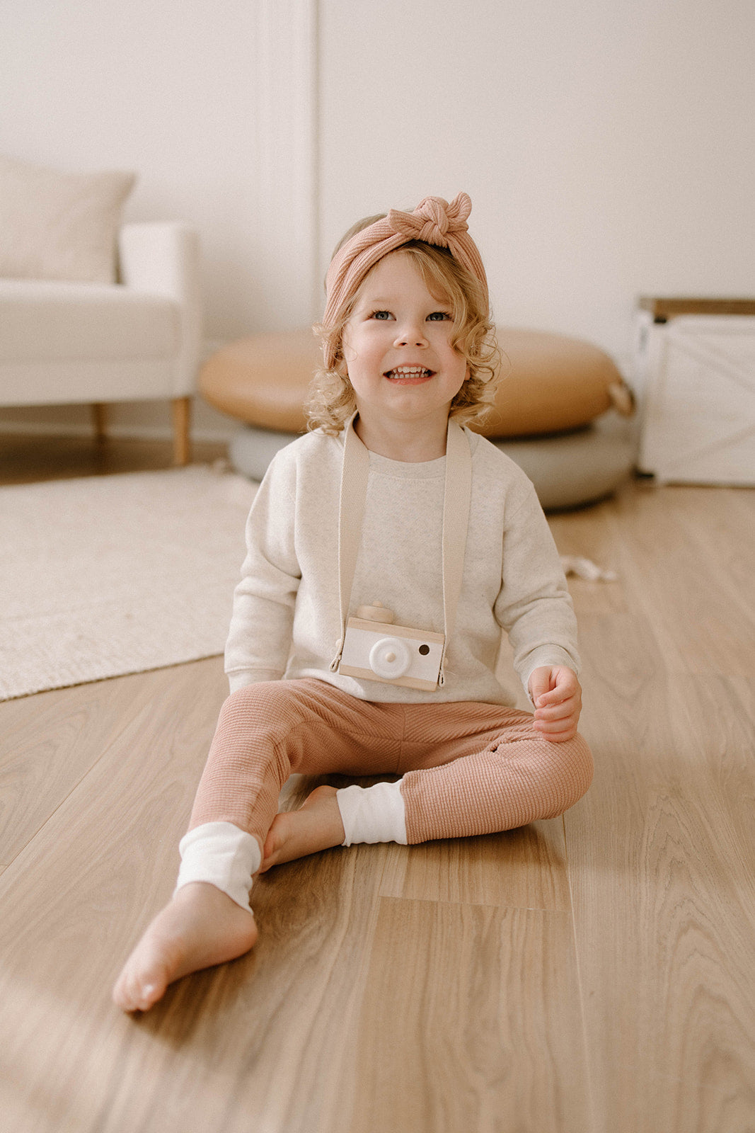 Babe Knotted Headband | Rose Waffle