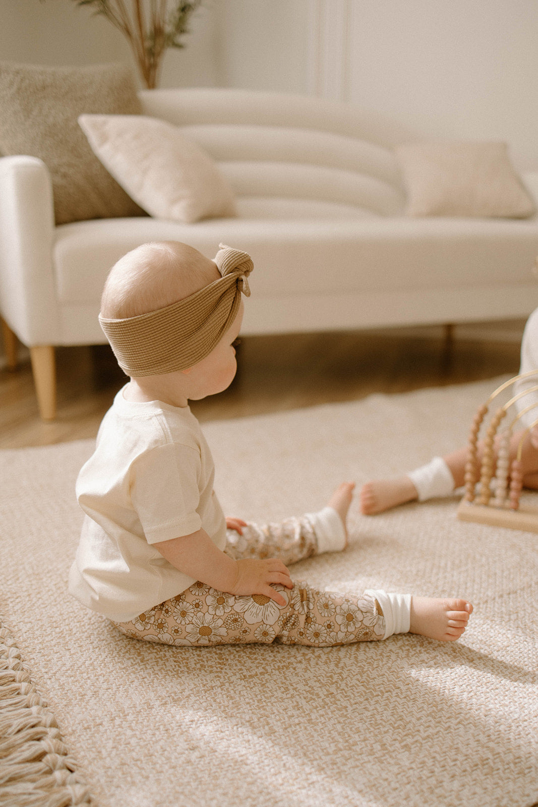 Babe Knotted Headband | Cocoa Waffle
