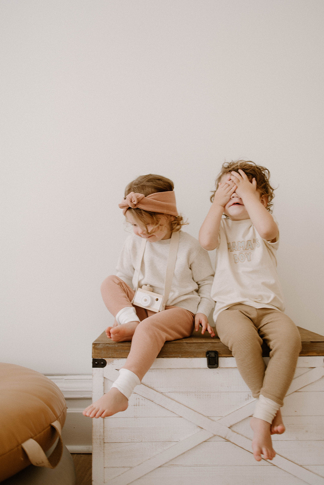 Babe Knotted Headband | Rose Waffle