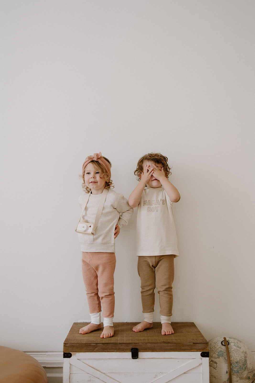 Babe Knotted Headband | Rose Waffle