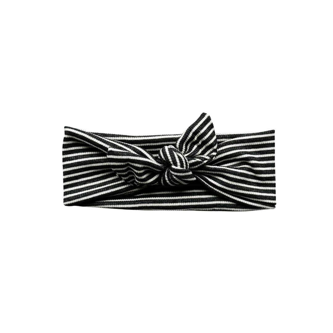 PREORDER Babe Knotted Headband | Stripe Ribbed