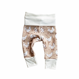 French Terry Leggings | Chickens