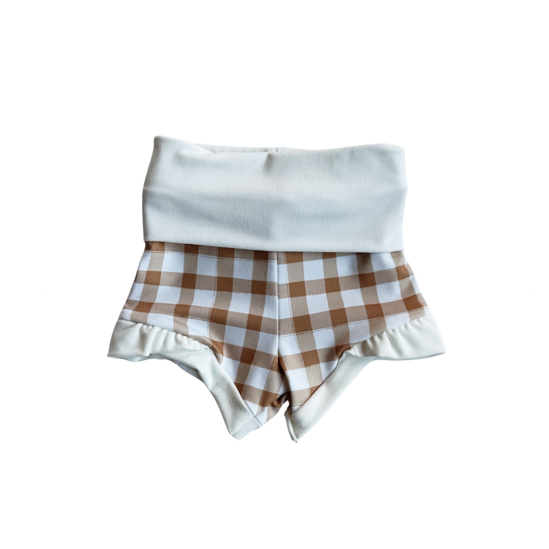 Ruffle Shortie - picnic check