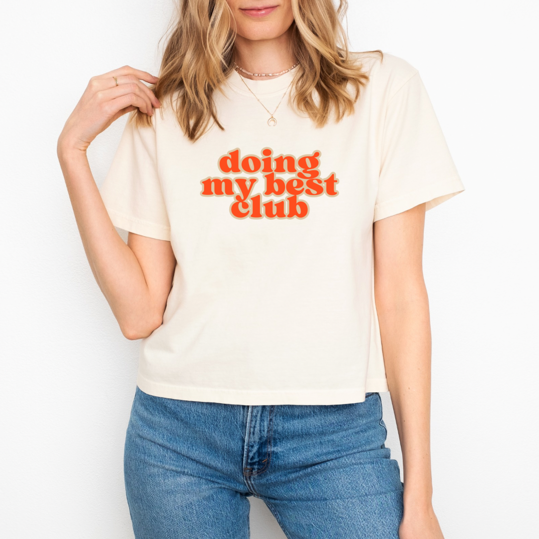 ADULT UNISEX TEE |Doing my best club |2 Options