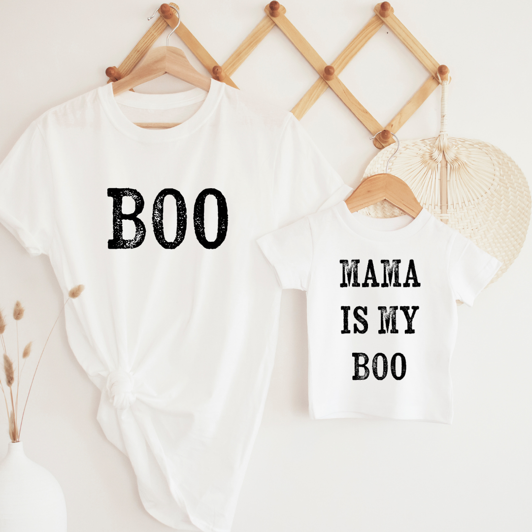 BABE TEE | Mama is my Boo on Ivory