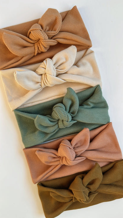 Babe Knotted Headband | Creamy Ribbed
