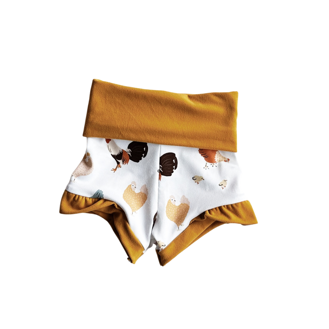 Ruffle Shortie - Chicken