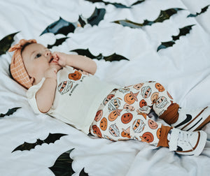 Signature Leggings | Pink Spooky Smileys