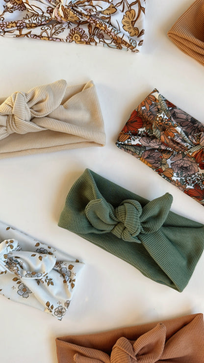 Babe Knotted Headband | Creamy Ribbed