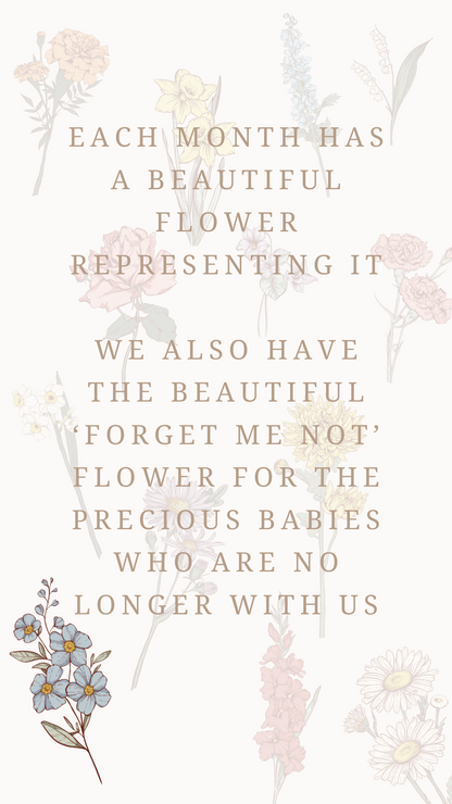 Birth Flower Tee | Adult | Customizable