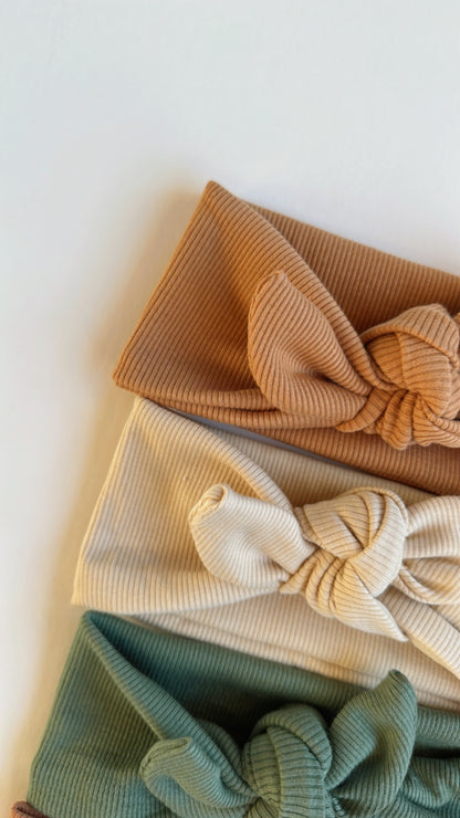 Babe Knotted Headband | Creamy Ribbed