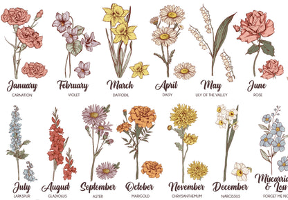 Birth Flower Tee | Adult | Customizable