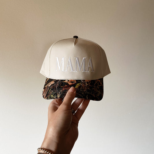 Embroidered Adult HAT | Camo MAMA