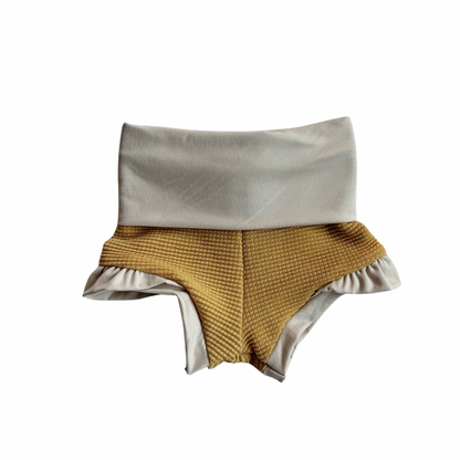 Ruffle Shortie - Sunny Waffle