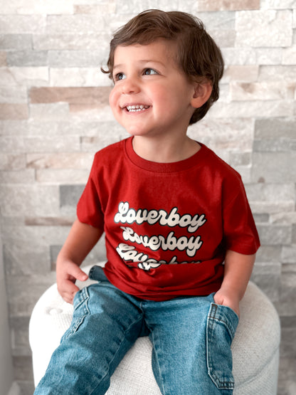 100% FINE Cotton TEE | Loverboy on Rogue Red