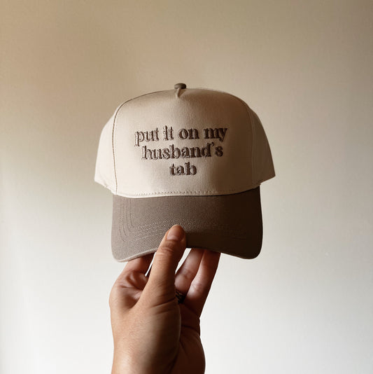 Embroidered Adult HAT | Husband’s Tab
