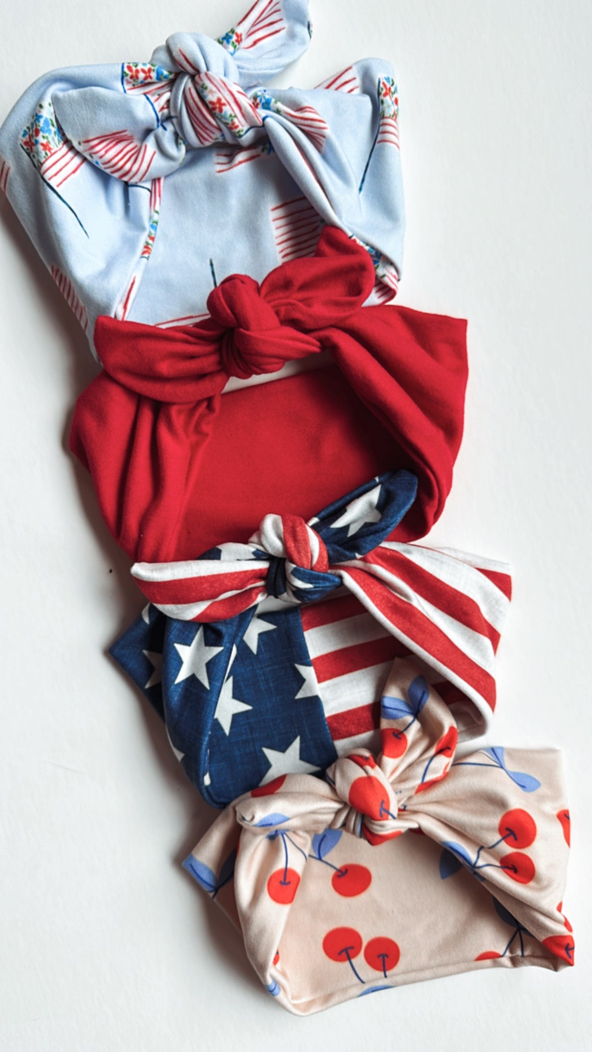 Babe or Adult Knotted Headband | Floral Flag