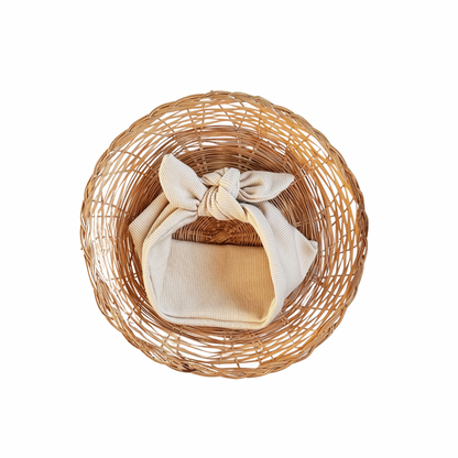 Babe Knotted Headband | Creamy Ribbed