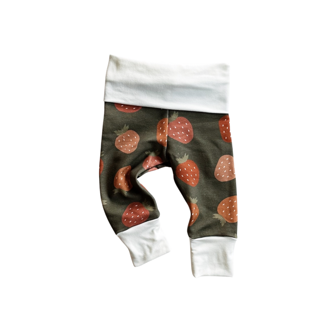 FINAL FEW | French Terry Leggings | Strawberries