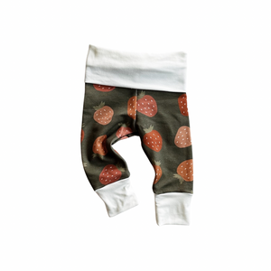 French Terry Leggings | Strawberries