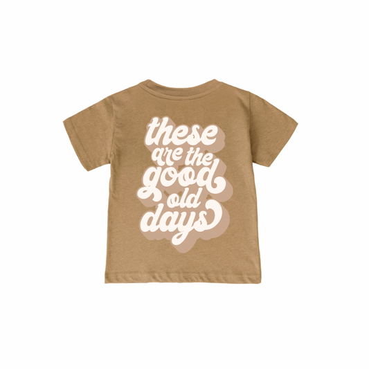 100% FINE Cotton TEE | These are the Days | Front & Back