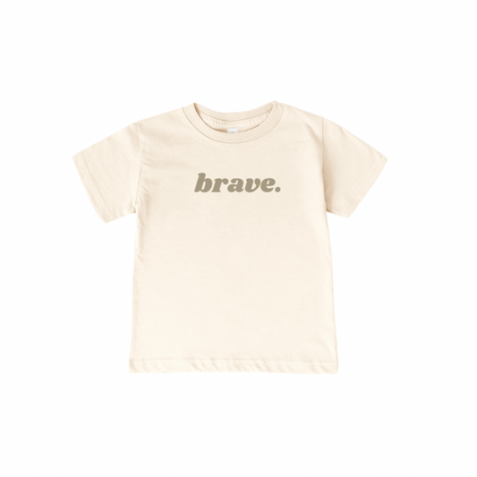 100% FINE Cotton TEE | brave