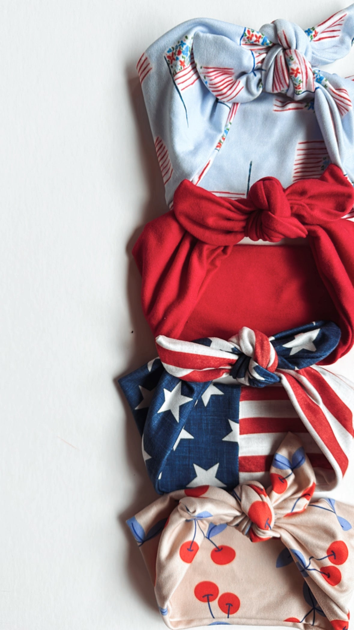 Babe or Adult Knotted Headband | Floral Flag