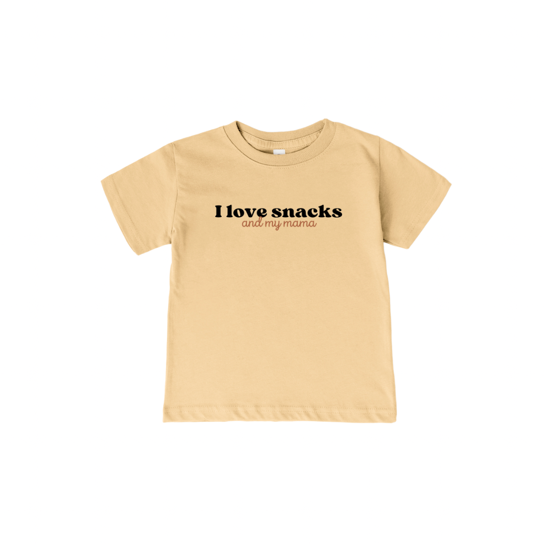 100% FINE Cotton TEE | I love Snacks