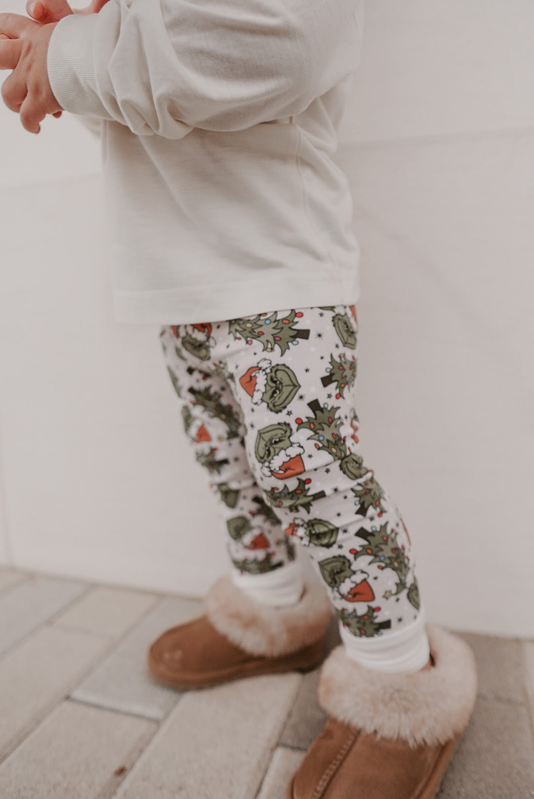 PREORDER | Handmade Leggings | Santa Grinch