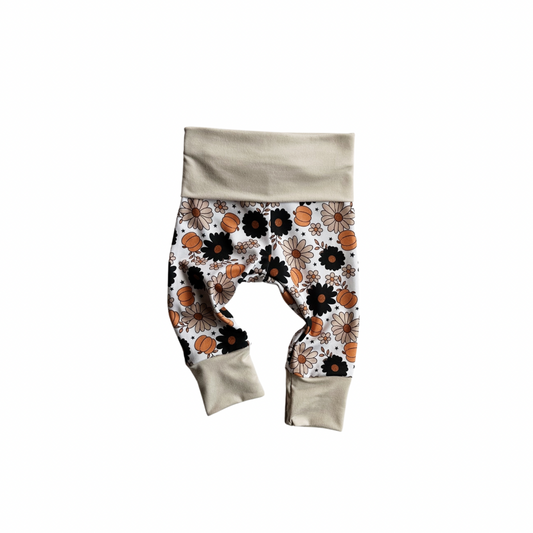 SALE | Handmade Leggings | Floral Pumpkin