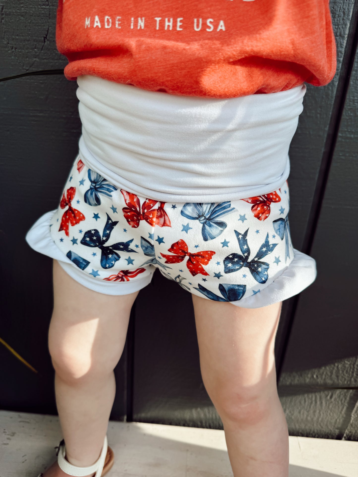 LOW INVENTORY Ruffle Shortie - American Bows