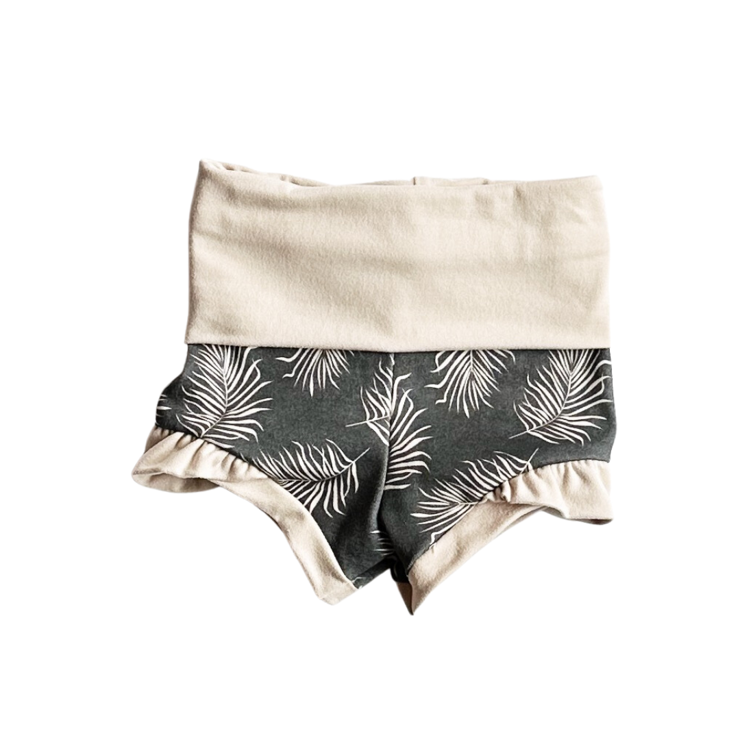 SALE | Ruffle Shorties - TROPICAL FRAWNS