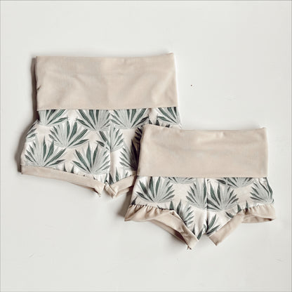 Ruffle Shorties - CACTI ALOE