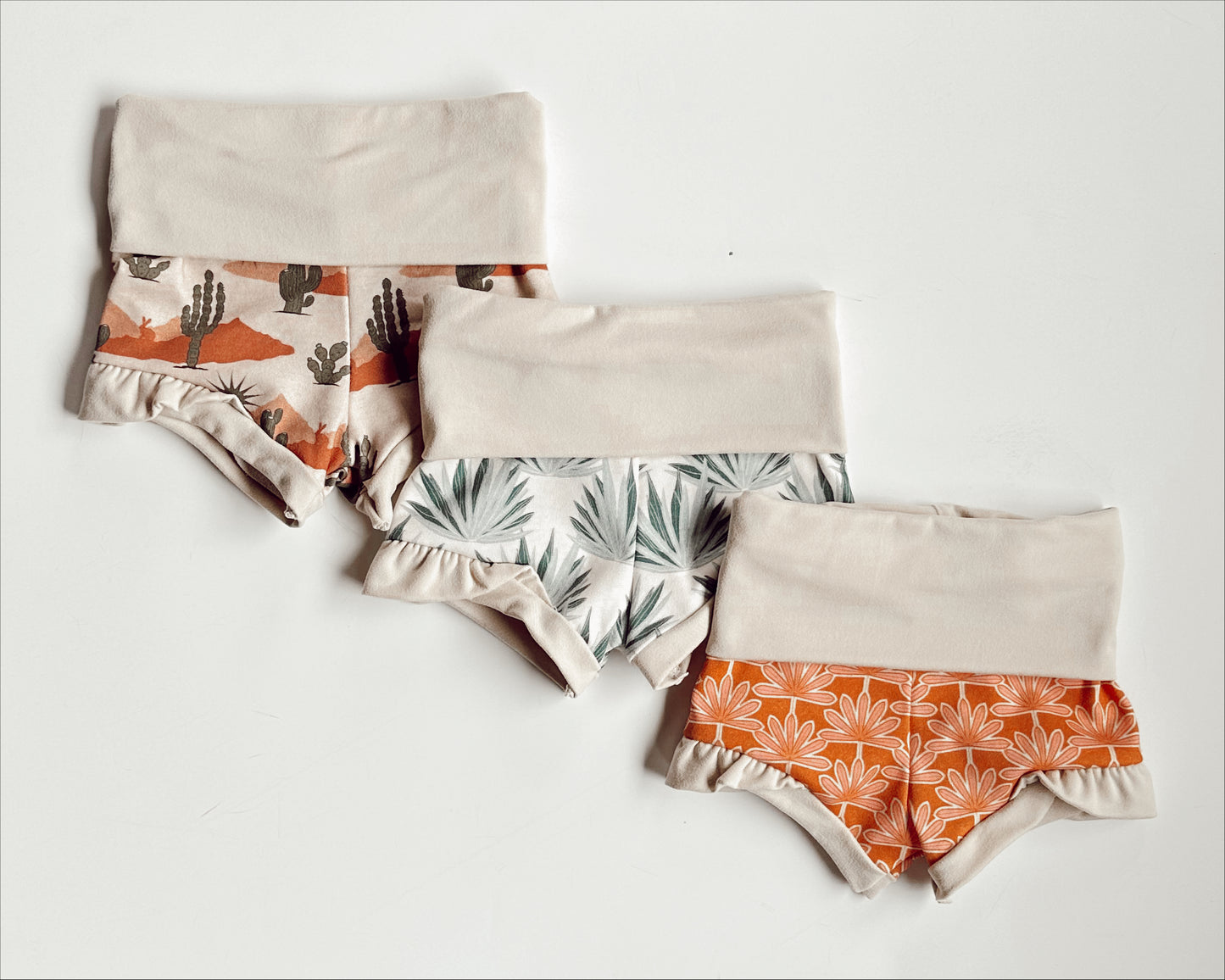 Ruffle Shorties - CACTI ALOE