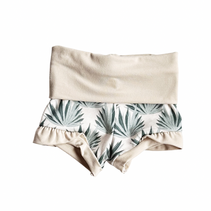 Ruffle Shorties - CACTI ALOE